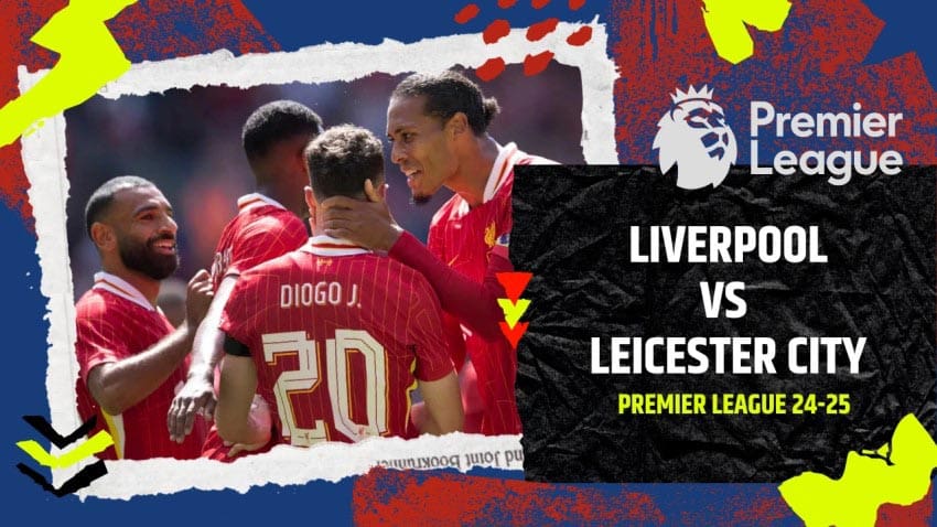 Leicester City vs Liverpool football match at King Power Stadium